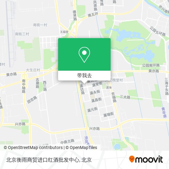 北京衡雨商贸进口红酒批发中心地图