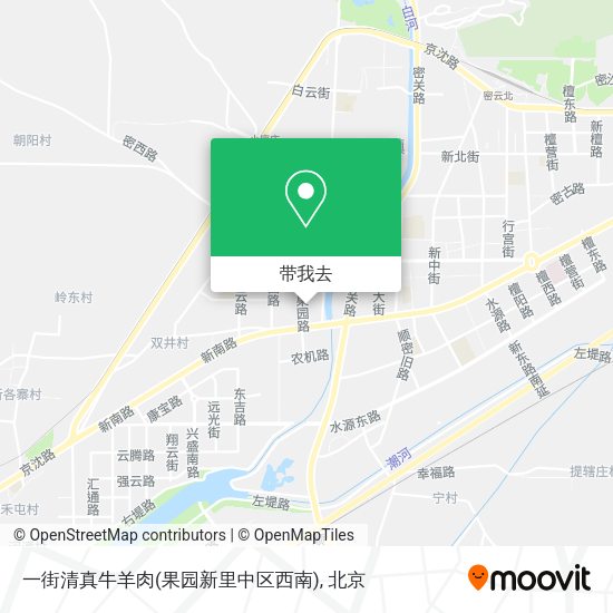 一街清真牛羊肉(果园新里中区西南)地图