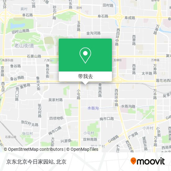 京东北京今日家园站地图