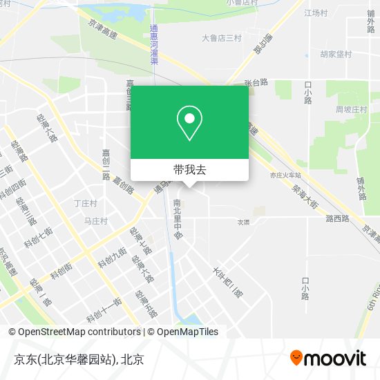 京东(北京华馨园站)地图