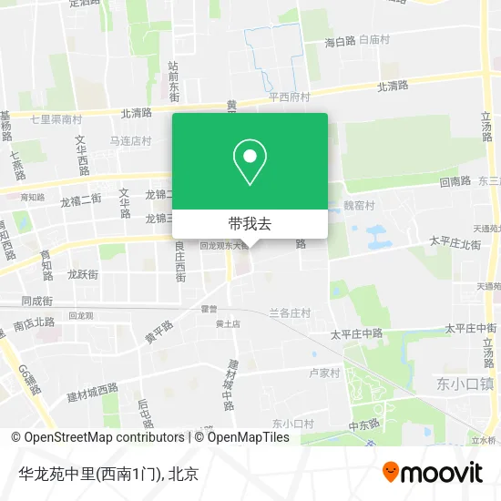 华龙苑中里(西南1门)地图