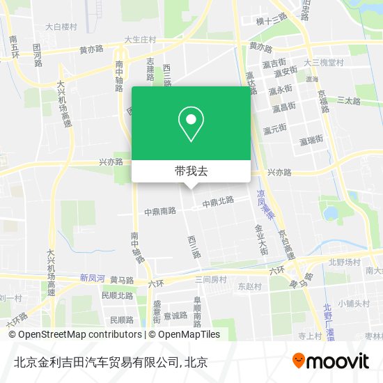北京金利吉田汽车贸易有限公司地图