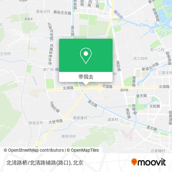北清路桥/北清路辅路(路口)地图