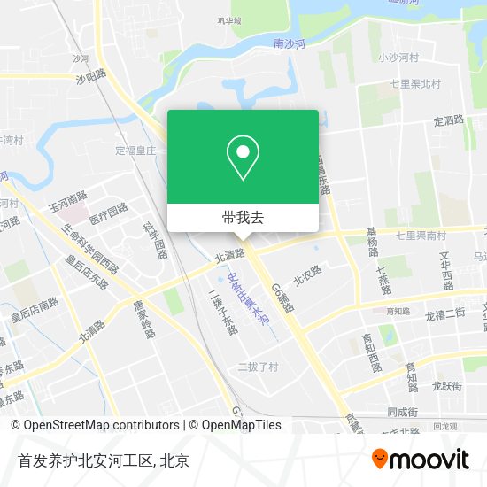 首发养护北安河工区地图
