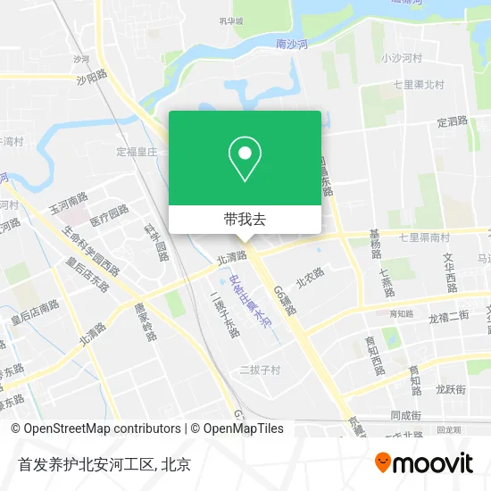 首发养护北安河工区地图