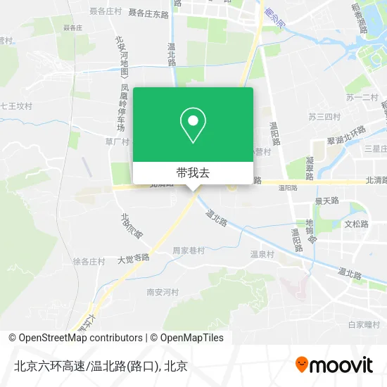 北京六环高速/温北路(路口)地图