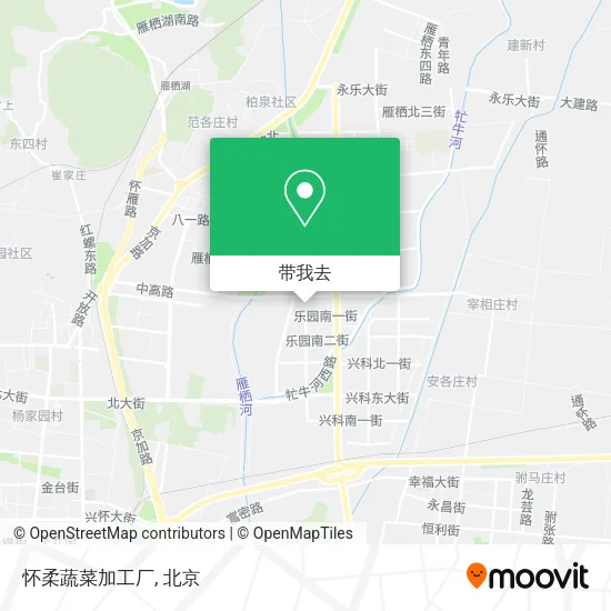 怀柔蔬菜加工厂地图