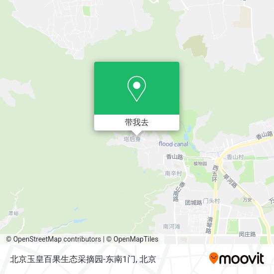北京玉皇百果生态采摘园-东南1门地图