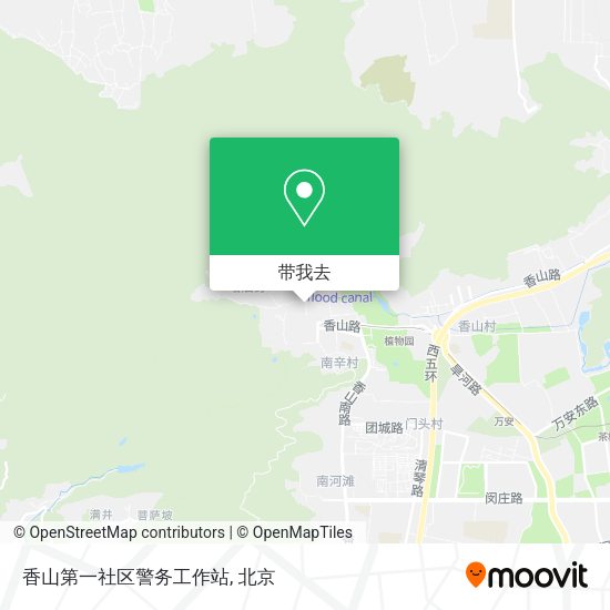 香山第一社区警务工作站地图