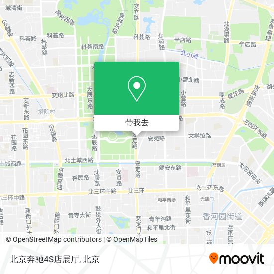 北京奔驰4S店展厅地图