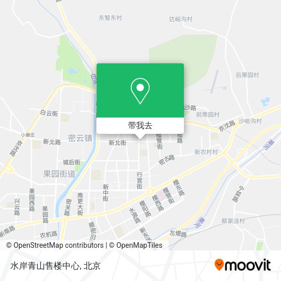 水岸青山售楼中心地图