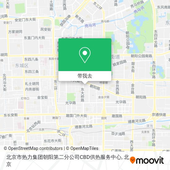 北京市热力集团朝阳第二分公司CBD供热服务中心地图