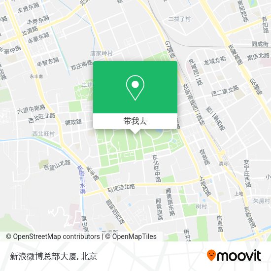 新浪微博总部大厦地图