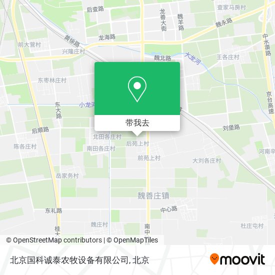 北京国科诚泰农牧设备有限公司地图
