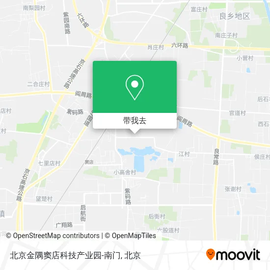北京金隅窦店科技产业园-南门地图