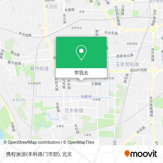 携程旅游(丰科路门市部)地图