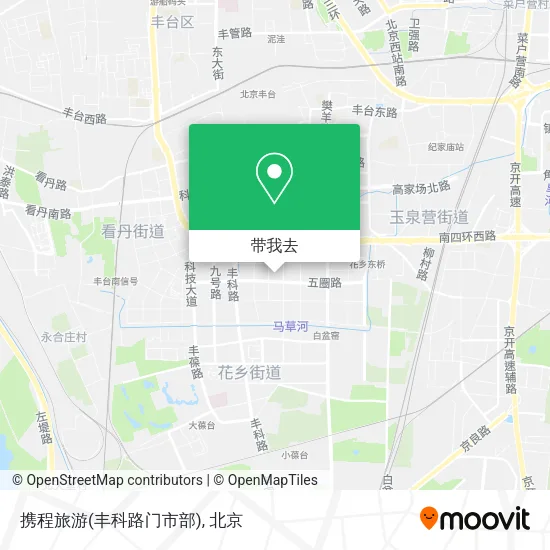 携程旅游(丰科路门市部)地图
