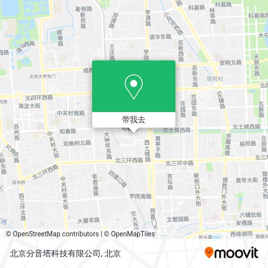 北京分音塔科技有限公司地图