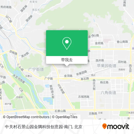 中关村石景山园金隅科技创意园-南门地图