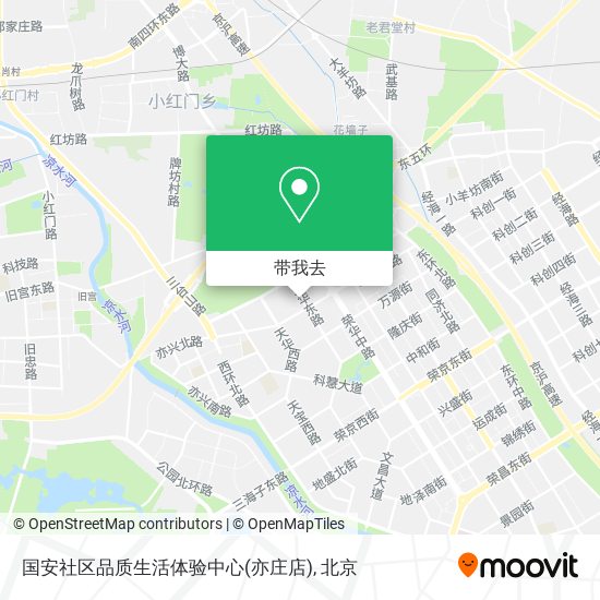 国安社区品质生活体验中心(亦庄店)地图