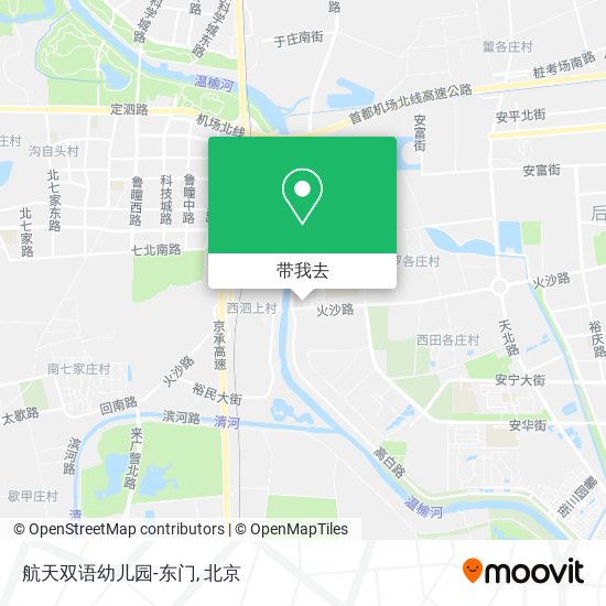 航天双语幼儿园-东门地图