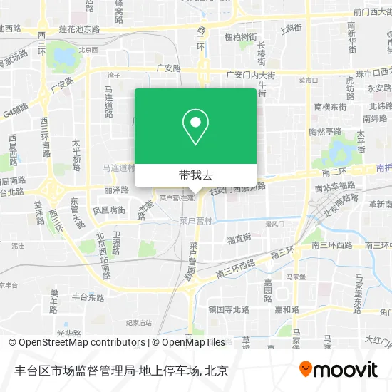 丰台区市场监督管理局-地上停车场地图