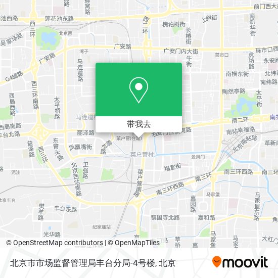 北京市市场监督管理局丰台分局-4号楼地图