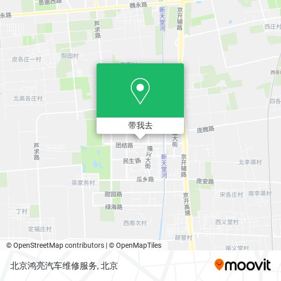 北京鸿亮汽车维修服务地图
