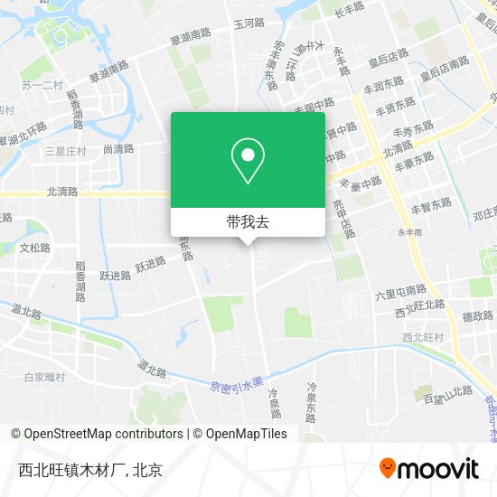 西北旺镇木材厂地图