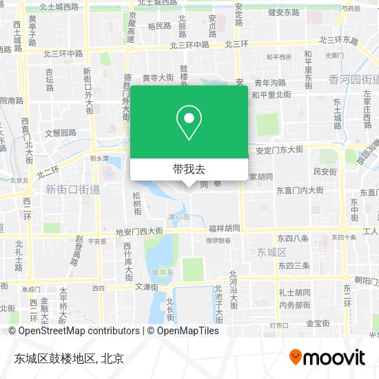 东城区鼓楼地区地图