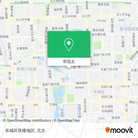 东城区鼓楼地区地图