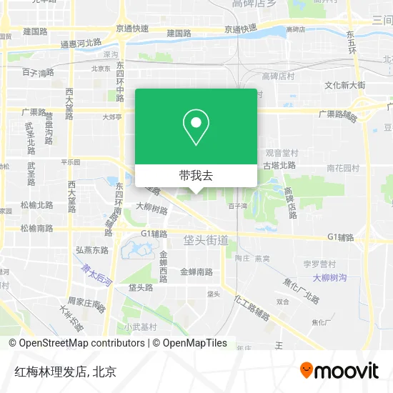 红梅林理发店地图