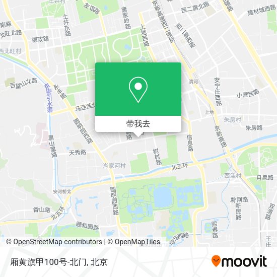 厢黄旗甲100号-北门地图