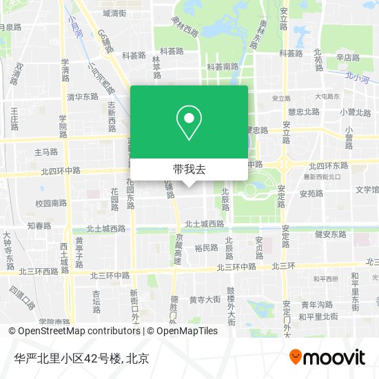 华严北里小区42号楼地图
