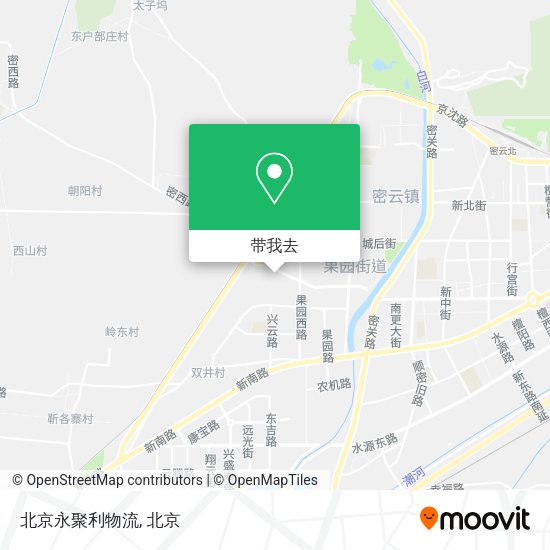 北京永聚利物流地图