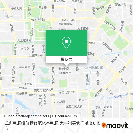 兰剑电脑维修精修笔记本电脑(天丰利美食广场店)地图