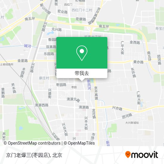 京门老爆三(枣园店)地图