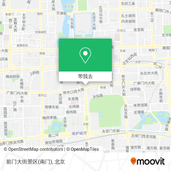前门大街景区(南门)地图