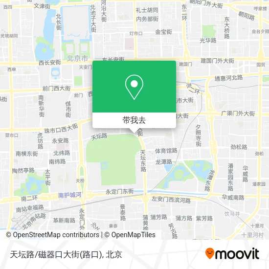 天坛路/磁器口大街(路口)地图