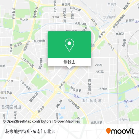 花家地招待所-东南门地图
