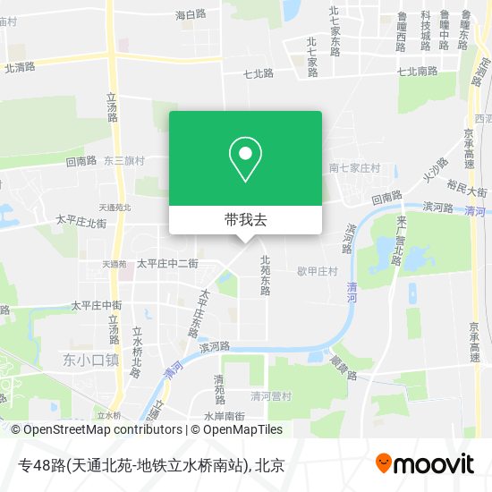 专48路(天通北苑-地铁立水桥南站)地图