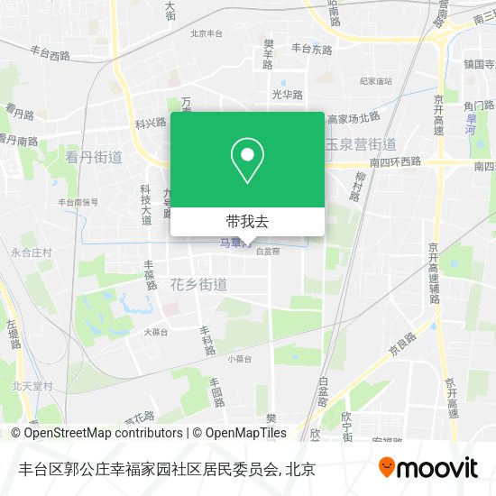 丰台区郭公庄幸福家园社区居民委员会地图