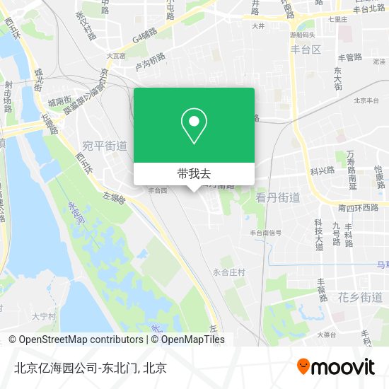 北京亿海园公司-东北门地图