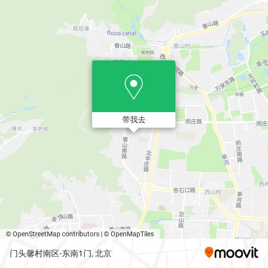 门头馨村南区-东南1门地图
