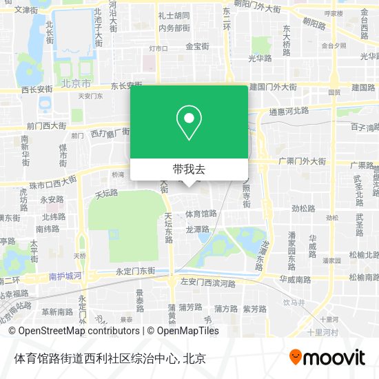 体育馆路街道西利社区综治中心地图