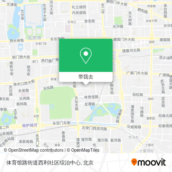 体育馆路街道西利社区综治中心地图