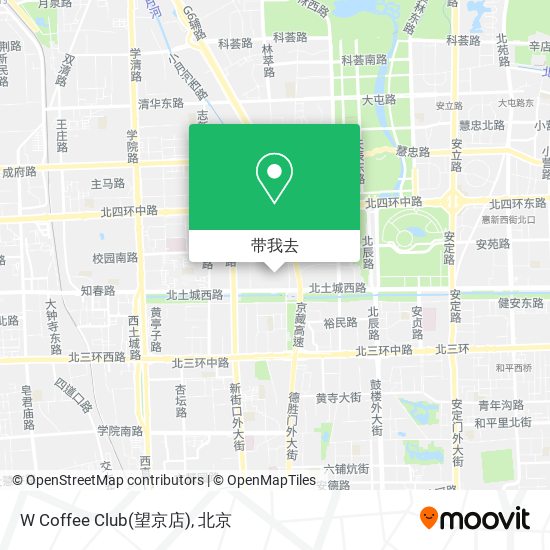 W Coffee Club(望京店)地图