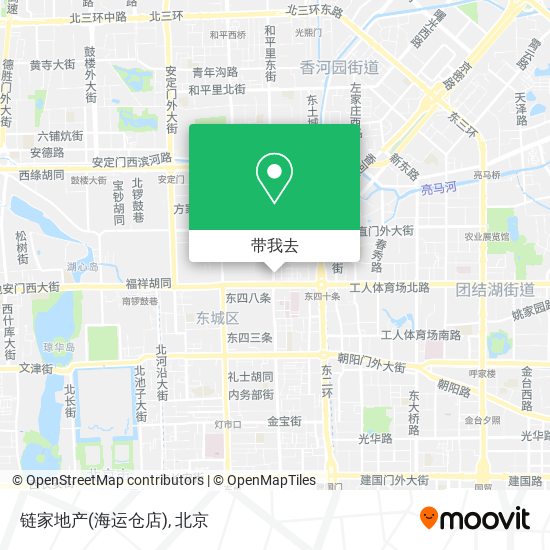 链家地产(海运仓店)地图