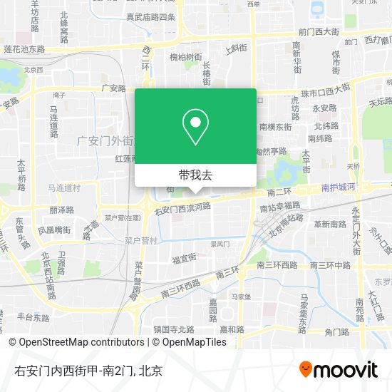 右安门内西街甲-南2门地图