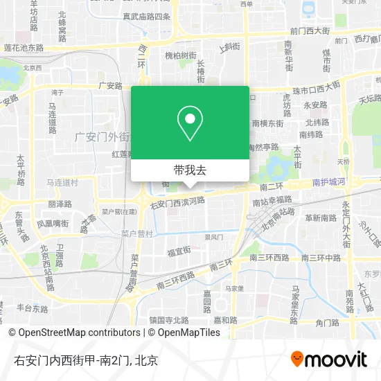 右安门内西街甲-南2门地图